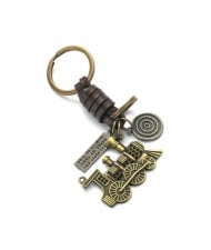 Vintage Locomotive Pendant Key Chain