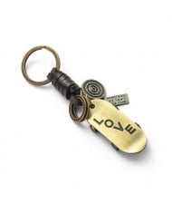 Vintage Love Engraving Skateboard Pendant Key Chain/ Key Accessories