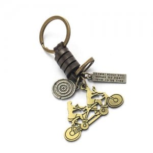 Vintage Tandem Bike Pendant Punk Fashion Key Chain/ Key Accessories