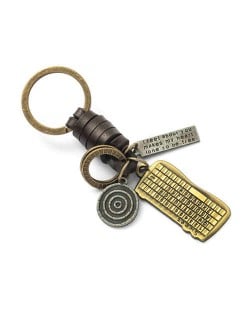 Vintage Keyboard Pendant Punk Fashion Key Chain/ Key Accessories