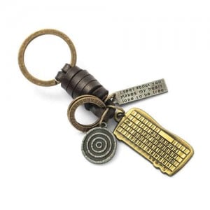 Vintage Keyboard Pendant Punk Fashion Key Chain/ Key Accessories