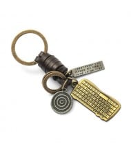 Vintage Keyboard Pendant Punk Fashion Key Chain/ Key Accessories