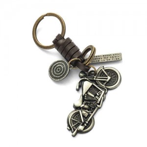 Punk Fashion Vintage Silver Motorbike Pendant Key Chain/ Key Accessories