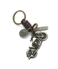 Punk Fashion Vintage Silver Motorbike Pendant Key Chain/ Key Accessories