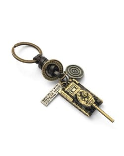 Vintage Tank Pendant Punk Style Key Chain