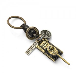Vintage Tank Pendant Punk Style Key Chain