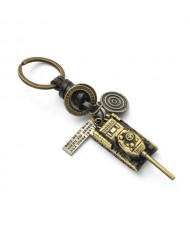 Vintage Tank Pendant Punk Style Key Chain