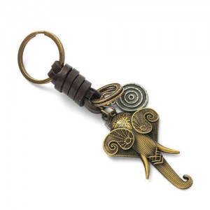 Indian Fashion Elephant Head Pendant Key Chain/ Key Accessories