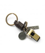 Vintage Whistle Pendant Key Chain