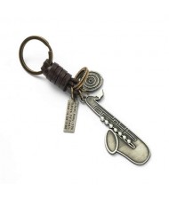 Vintage Saxophone Pendant Key Chain/ Key Accessories