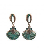 Vintage Seashell Design Vintage Fashion Ocean Jewelry Series Women Costume Earrings