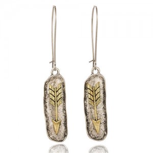 Punk Fashion Geometric Long Arrow Design Vintage Alloy Women Wholesale Drop Earrings