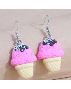 Cute Ice Cream U.S. Unique High Fashion Wholesale Women Dangle Earrings