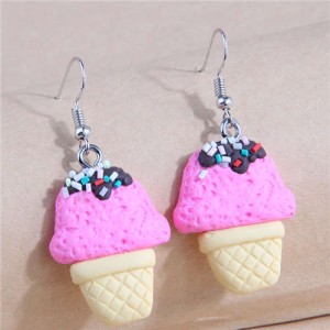 Cute Ice Cream U.S. Unique High Fashion Wholesale Women Dangle Earrings
