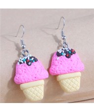 Cute Ice Cream U.S. Unique High Fashion Wholesale Women Dangle Earrings