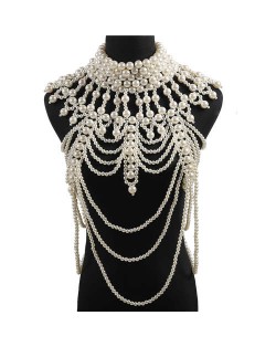European and American Creative Pearl Cloth Design Waist Chain Wholesale Body Chain Jewelry