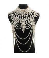 European and American Creative Pearl Cloth Design Waist Chain Wholesale Body Chain Jewelry