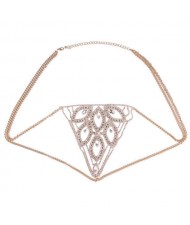 European and American Hot Fashion Style Bra Underwear Design Shining Wholesale Body Chain Jewelry