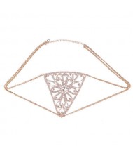 European and American Hot Fashion Style Bra Underwear Design Shining Wholesale Body Chain Jewelry