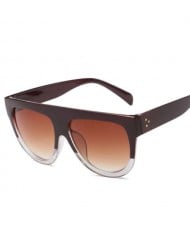 8 Colors Available European and American Trendy Ladies Large Frame High Fashion Wholesale Sunglasses