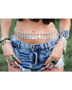 Coin Tassel Retro Fashion Waist Chain Beach Style Long Wholesale Body Chain