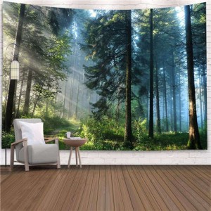 Morning Forest Nordic Fashion Background Cloth Home Wall Decorational Tapestry