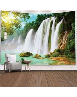 Natural Scenery Waterfall Nordic Fashion Background Cloth Home Wall Decorational Tapestry