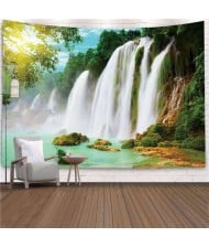 Natural Scenery Waterfall Nordic Fashion Background Cloth Home Wall Decorational Tapestry