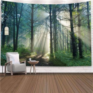 Forest in the Sun Nordic Fashion Background Cloth Home Wall Decorational Tapestry