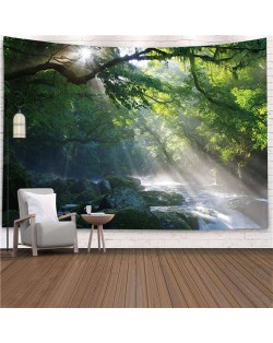 Forest in the Sun Nordic Fashion Background Cloth Home Wall Decorational Tapestry