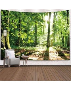 Moss and Forest in the Sun Nordic Fashion Background Cloth Home Wall Decorational Tapestry