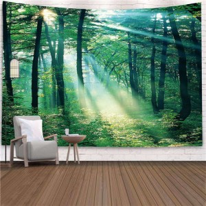 Tranquil Forest Nordic Fashion Background Cloth Home Wall Decorational Tapestry