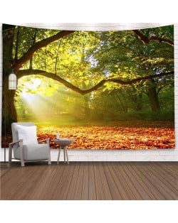 Fallen Leaves and Forest Nordic Fashion Background Cloth Home Wall Decorational Tapestry