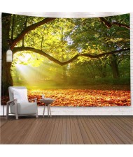 Fallen Leaves and Forest Nordic Fashion Background Cloth Home Wall Decorational Tapestry