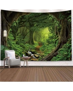 Deep Forest Path Nordic Fashion Background Cloth Home Wall Decorational Tapestry