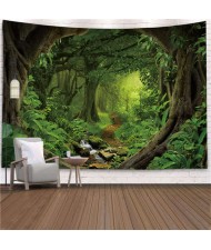 Deep Forest Path Nordic Fashion Background Cloth Home Wall Decorational Tapestry