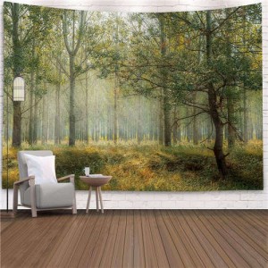 Late Autumn Forest Design Nordic Fashion Background Cloth Home Wall Decorational Tapestry