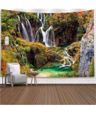 Waterfall Group Natual Scenery Design Nordic Fashion Background Cloth Home Wall Decorational Tapestry