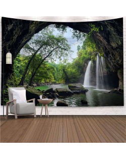 Cave in the Forest Nordic Fashion Background Cloth Home Wall Decorational Tapestry