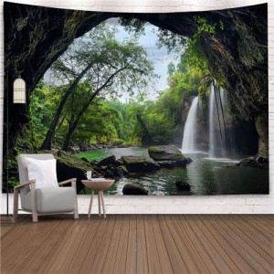Cave in the Forest Nordic Fashion Background Cloth Home Wall Decorational Tapestry