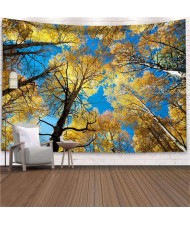 Yellow Leaves Forest Nordic Fashion Background Cloth Home Wall Decorational Tapestry