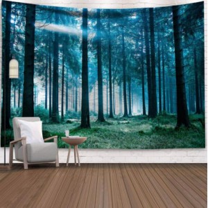 Tranquil Woods Nordic Fashion Background Cloth Home Wall Decorational Tapestry