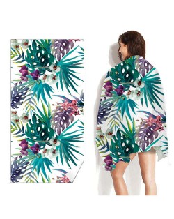 Tropical Flowers and Leaves Bohemian Fashion Wholesale Beach Towel