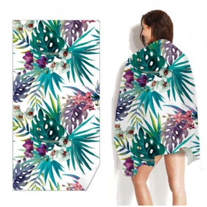 Tropical Flowers and Leaves Bohemian Fashion Wholesale Beach Towel