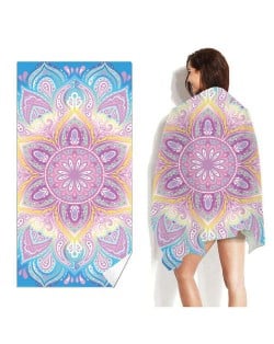 Vintage Bohemian Fashion Folk Style Flower Pattern Wholesale Beach Towel Bath Towel