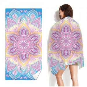 Vintage Bohemian Fashion Folk Style Flower Pattern Wholesale Beach Towel Bath Towel