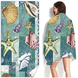 Conch and Starfish Bohemian Fashion Wholesale Beach Towel Bath Towel