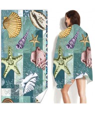Conch and Starfish Bohemian Fashion Wholesale Beach Towel Bath Towel