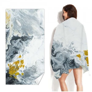 Marble Texture Bohemian Fashion Wholesale Beach Towel Bath Towel