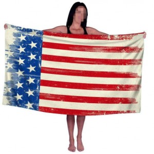 Vintage Fashion USA Flag Wholesale Beach Towel Bath Towel